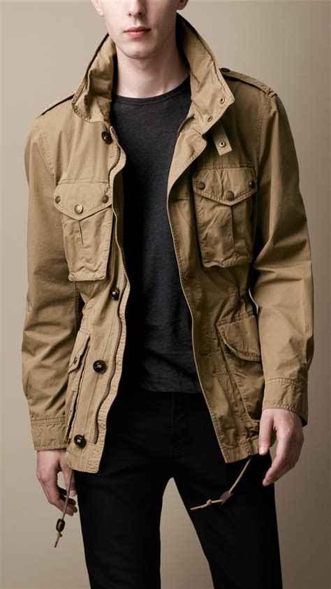 burberry brit cotton field jacket|Burberry bomber jacket sale.